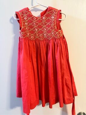 Luli & Me Smocked Floral Dress